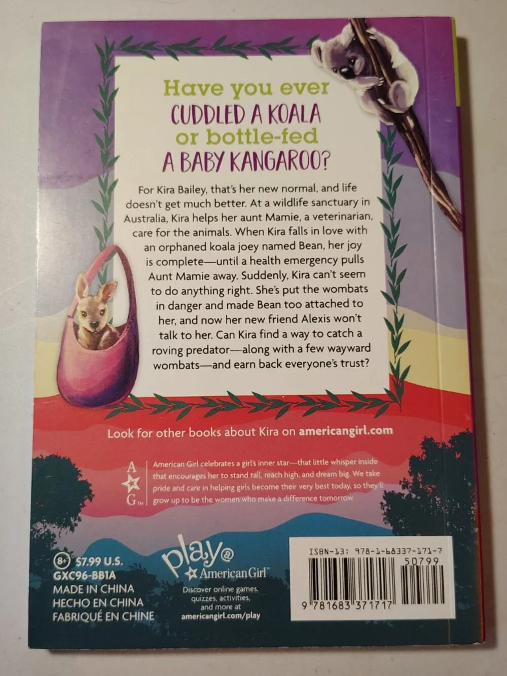 American Girl Of The Year Kira Down Under Kira's Animal Rescue Lot Of 2 PB Books